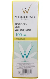 Полоска для депиляции 7*20 Italwax №100шт желтая